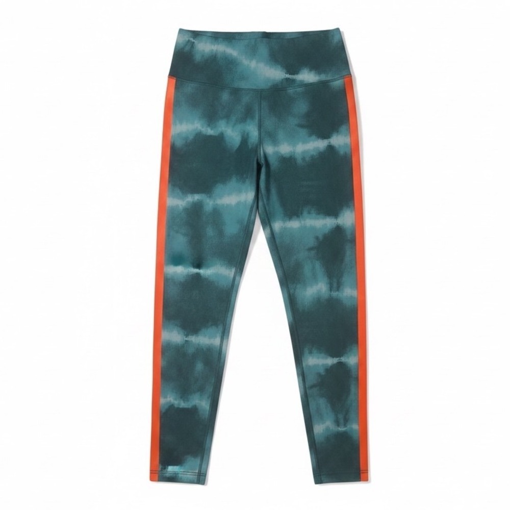 Nike Leggings Teal Tie Dye Orange Stripe Excellent Medium Womens
